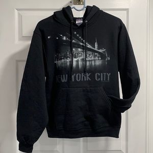Jerzees | New York City Sweatshirt with Hoodie • Size S